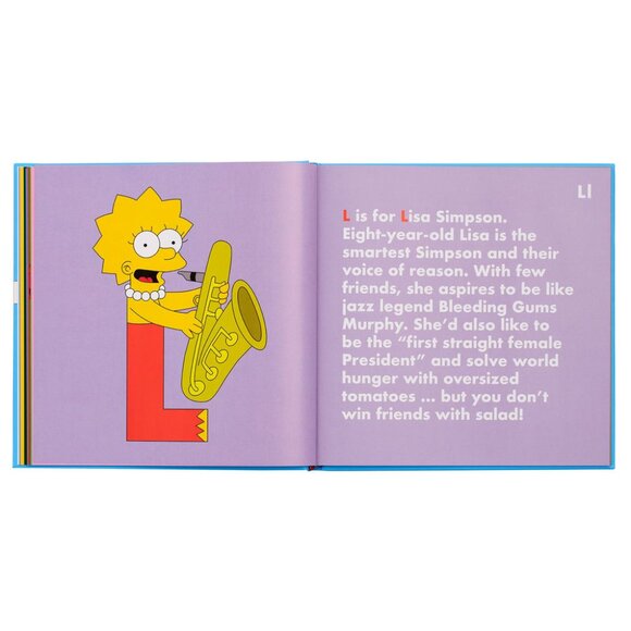 1* NEW THE SIMPSONS BOOK (HARDCOVER) LEGENDS ALPHABET HARDCOVER BOUND BOOK - Picture 6 of 6